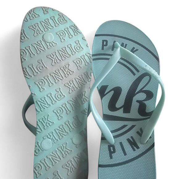 Seafoam green PINK victorias secret Womens 7/8 - Picture 2 of 2